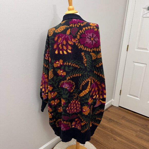 Farm Rio Brazil Wool-Blend Long Cardigan Sz M - Picture 11 of 13